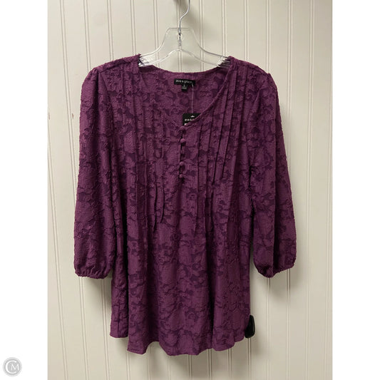 Top 3/4 Sleeve By Clothes Mentor In Purple, Size: S