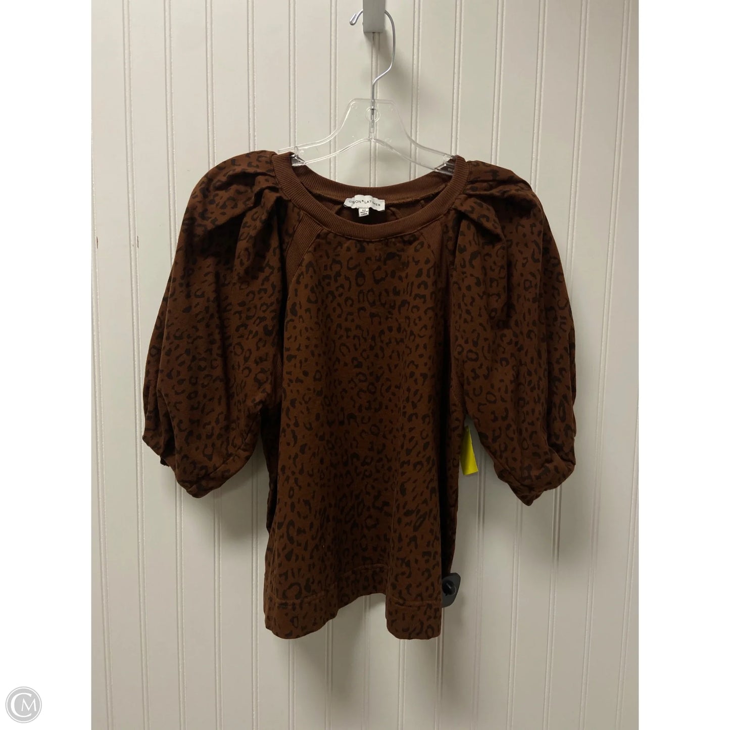 Sweater Short Sleeve By Gibson And Latimer In Brown, Size: M