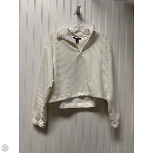 Sweatshirt Collar By Forever 21 In White, Size: S