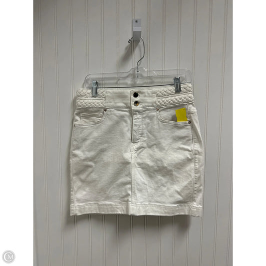 Skirt Mini & Short By White House Black Market In White, Size: 4