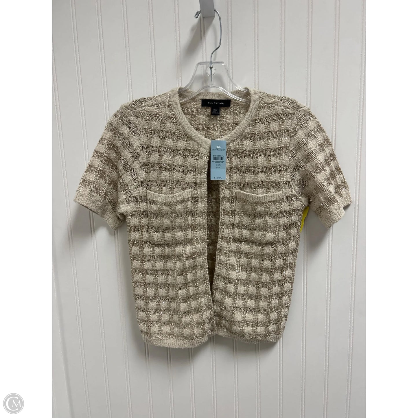 Cardigan By Ann Taylor In Beige, Size: Xxs