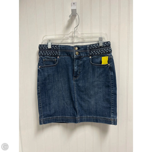 Skirt Mini & Short By White House Black Market In Blue Denim, Size: 4