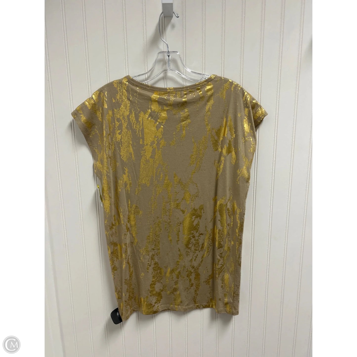 Top Short Sleeve By Michael By Michael Kors In Gold, Size: S