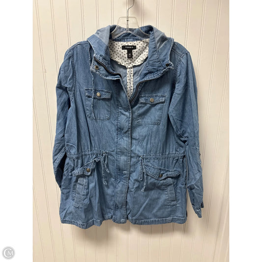 Jacket Denim By Torrid In Blue Denim, Size: L