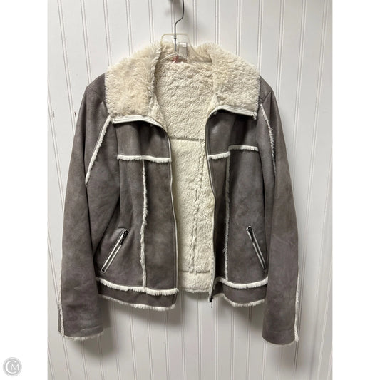 Jacket Other By Chicos In Silver, Size: M