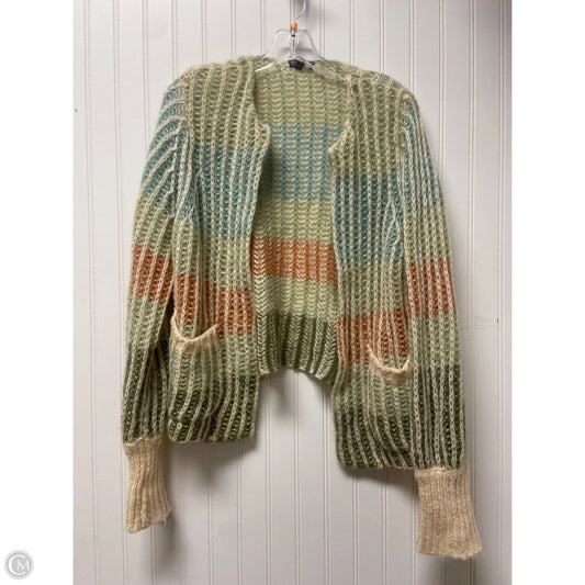 Sweater Cardigan By Democracy In Striped Pattern, Size: S