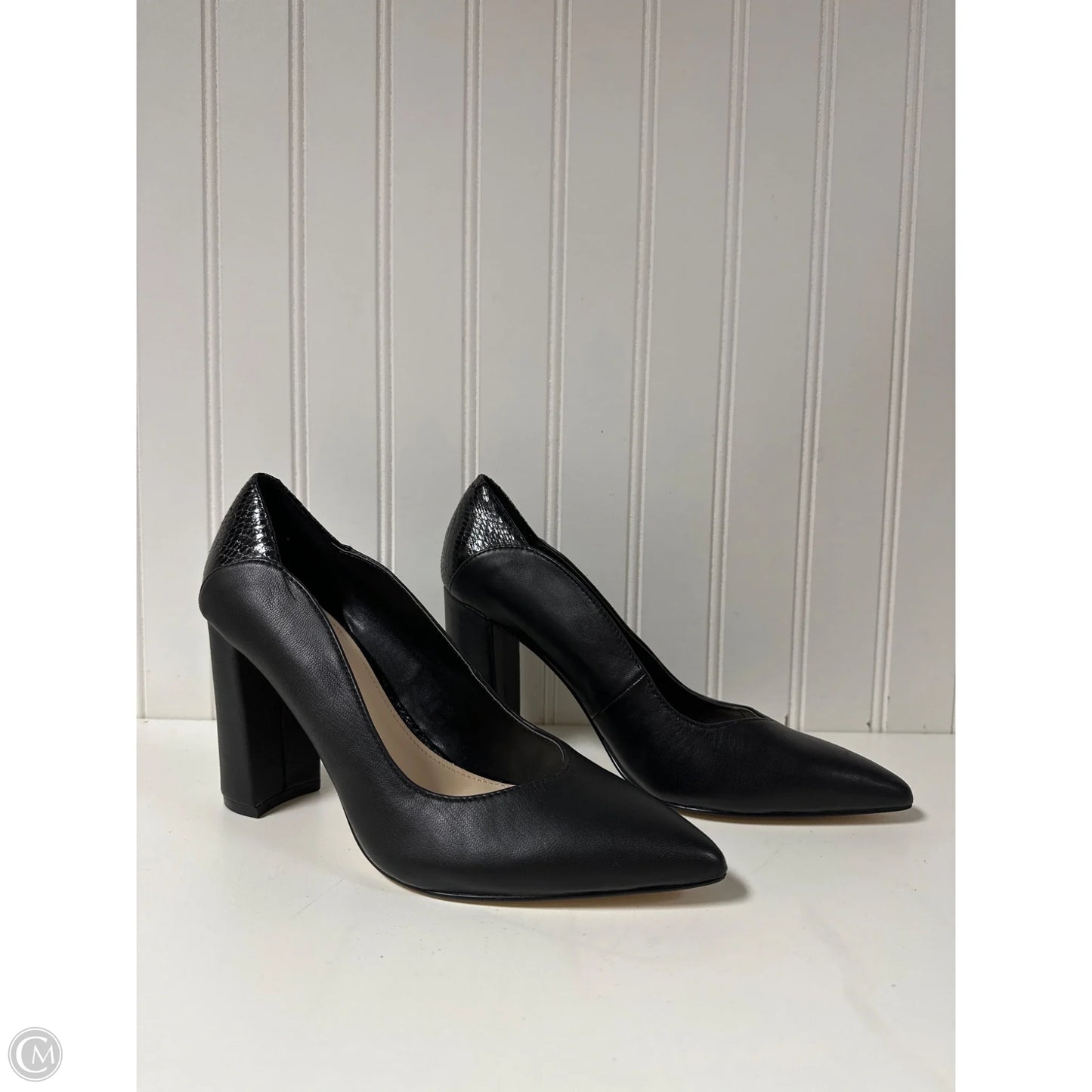 Shoes Heels Block By Nine West In Black, Size: 7.5