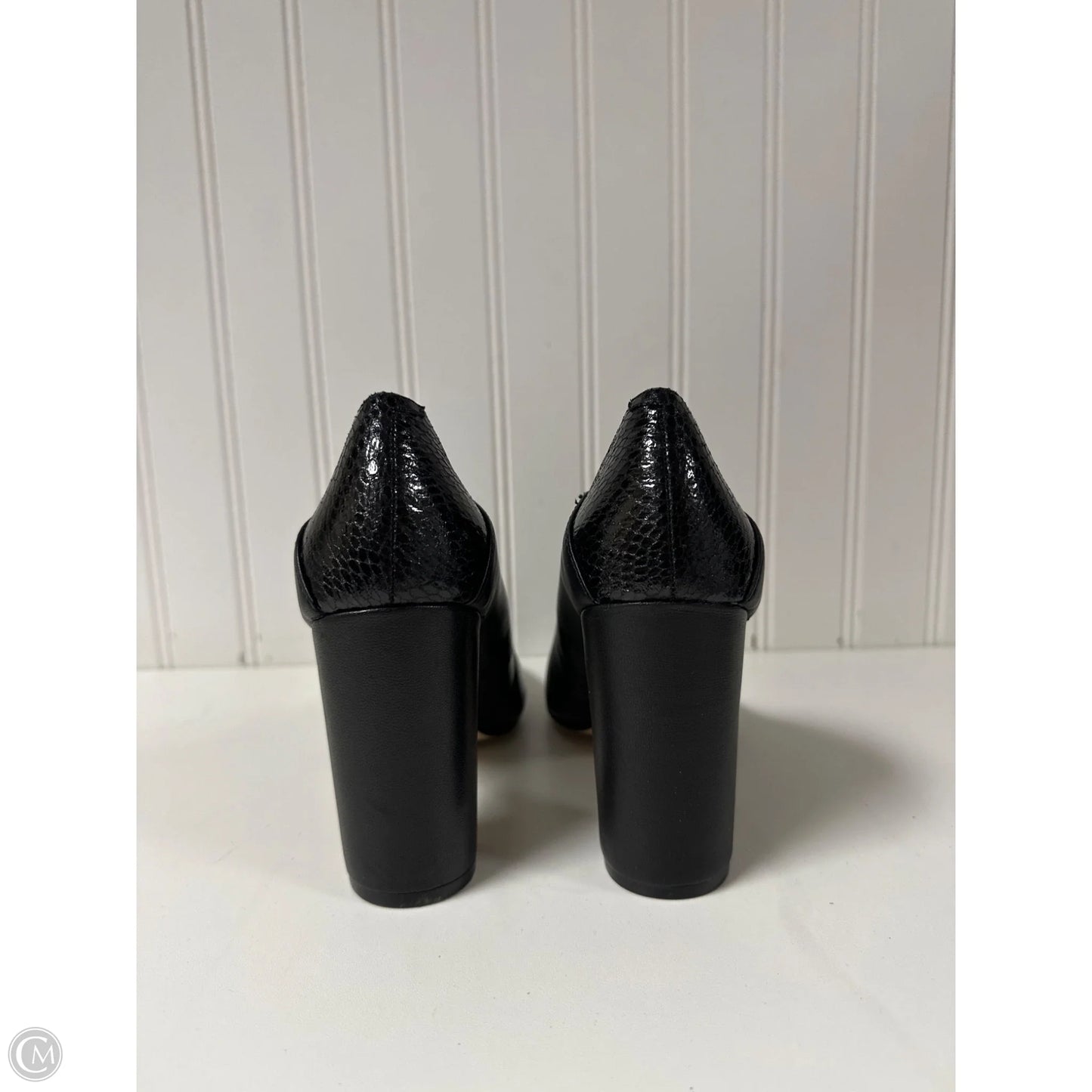 Shoes Heels Block By Nine West In Black, Size: 7.5