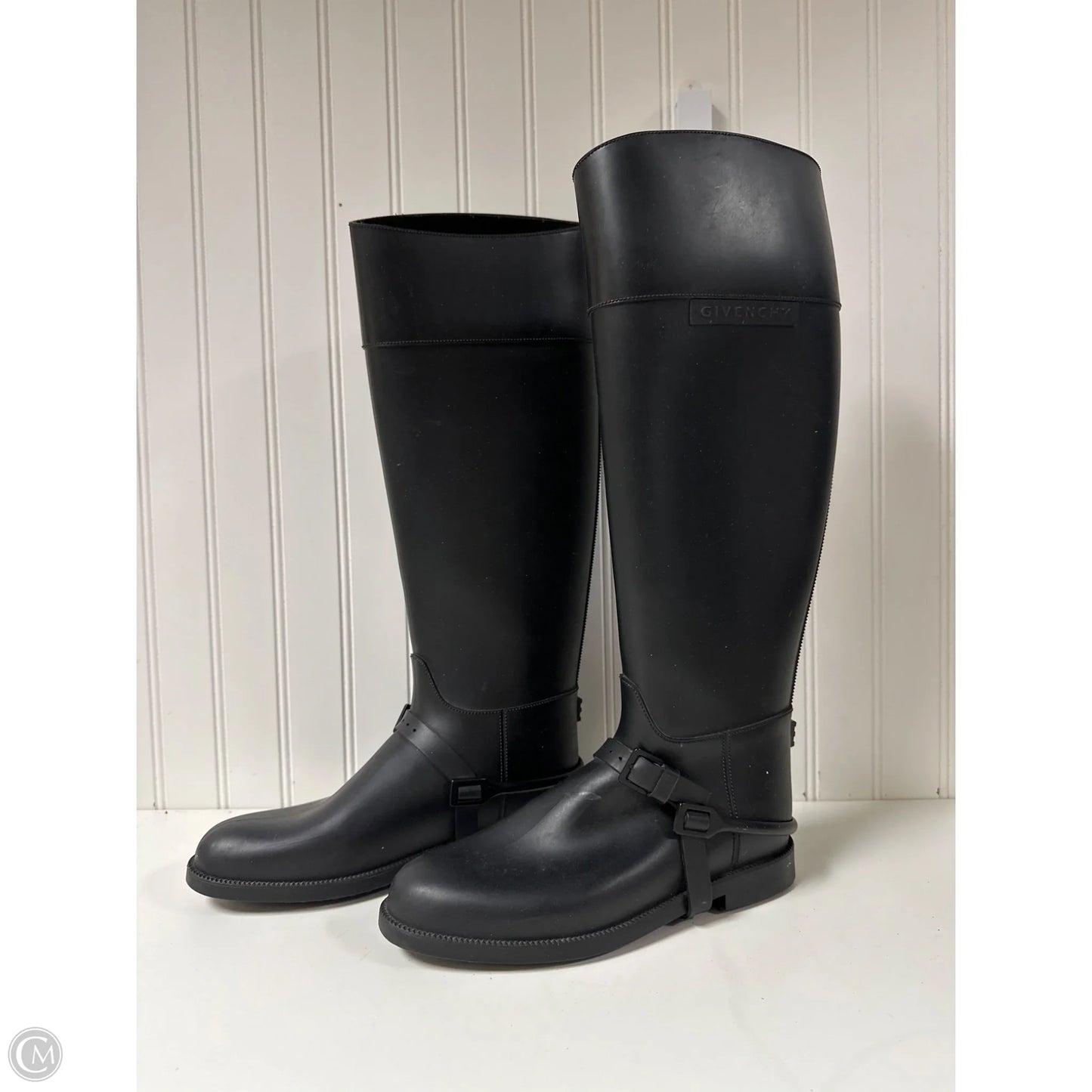 Boots Luxury Designer By Givenchy In Black, Size: 6.5