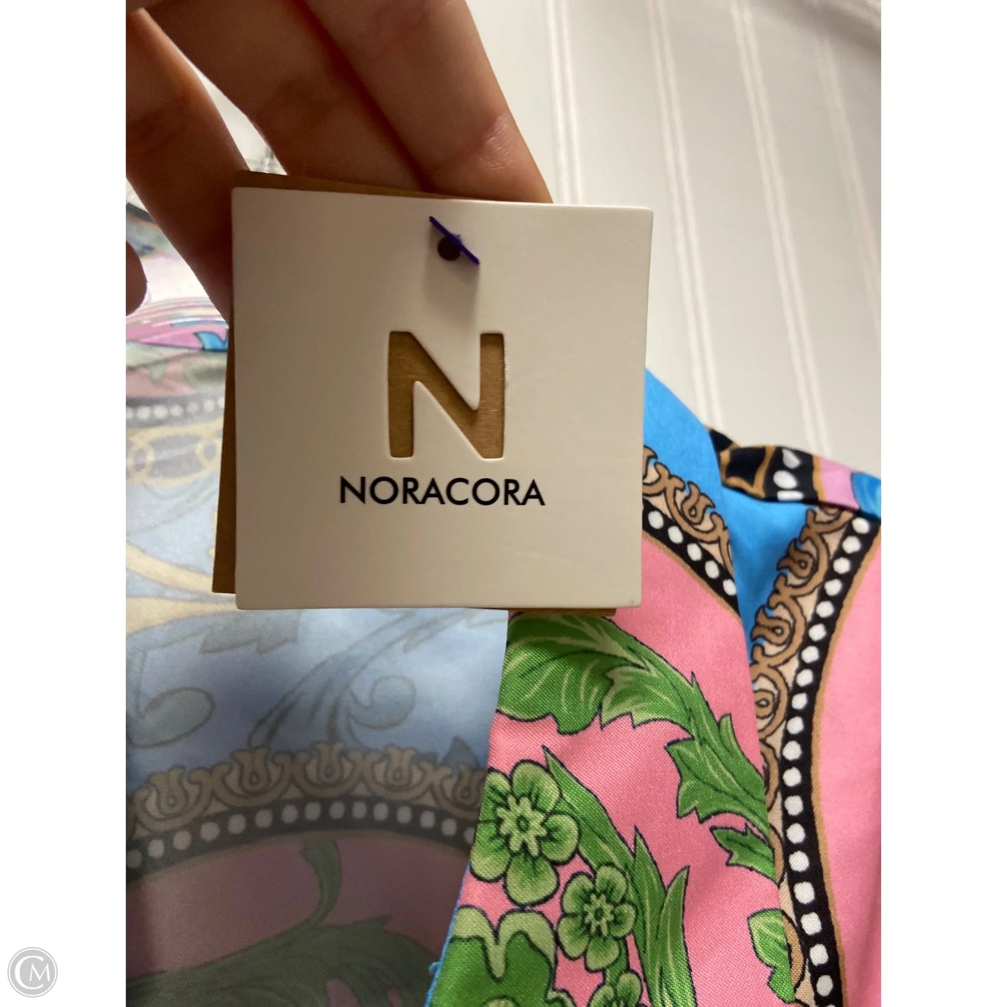 Top Long Sleeve By Noracora In Blue, Size: M