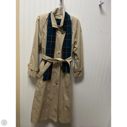 Coat Trench Coat By London Fog In Cream, Size: S