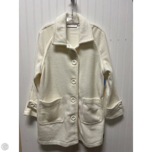 Coat Peacoat By Clothes Mentor In Cream, Size: M