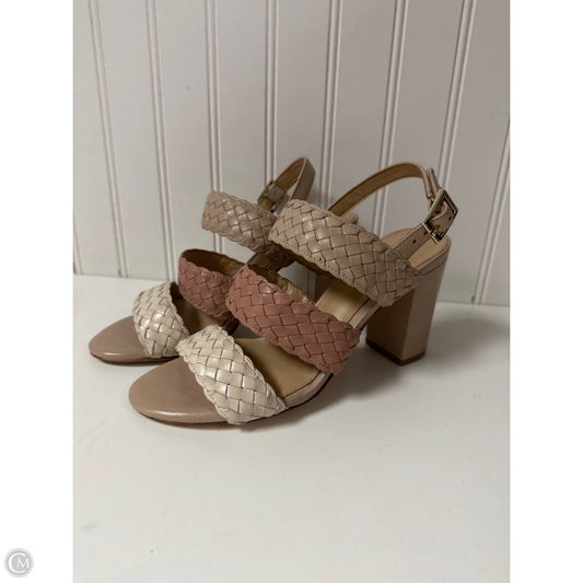 Sandals Heels Block By Antonio Melani In Taupe, Size: 6