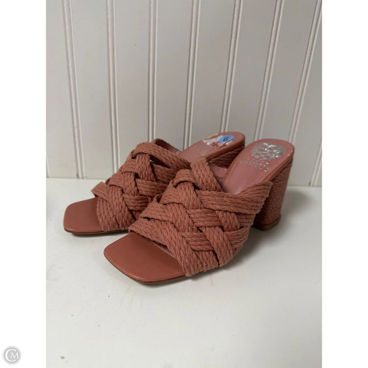 Sandals Heels Block By Vince Camuto In Pink, Size: 6