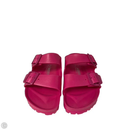 Sandals Flats By Birkenstock In Pink, Size: 7