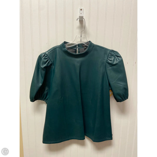 Top Short Sleeve By Ann Taylor In Green, Size: L