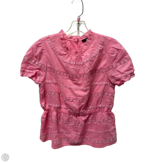 Top Short Sleeve By J. Crew In Pink, Size: Xs