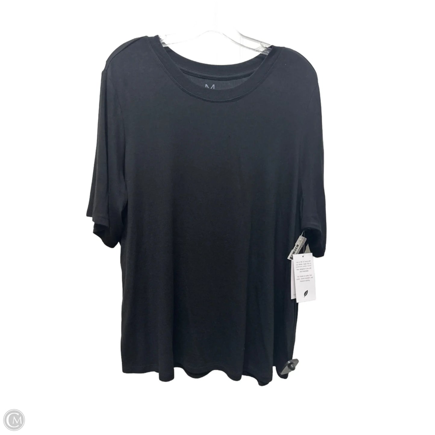 Top Short Sleeve Basic By Magaschoni In Black, Size: 2x