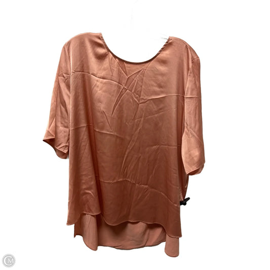 Top Short Sleeve By Chicos In Pink, Size: 1x