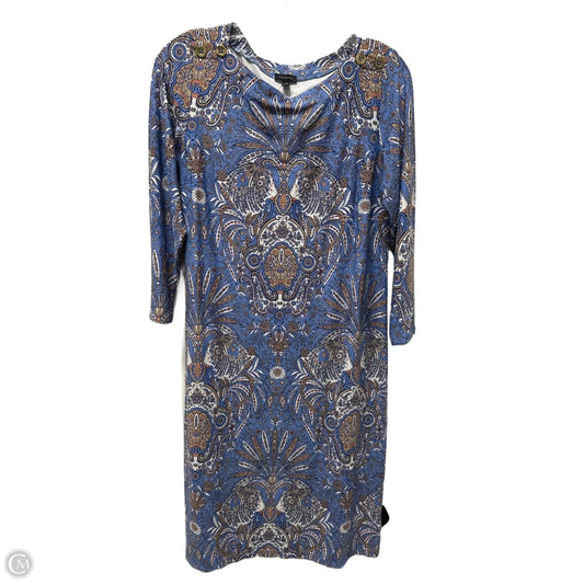 Dress Casual Short By Talbots In Blue & Brown, Size: M