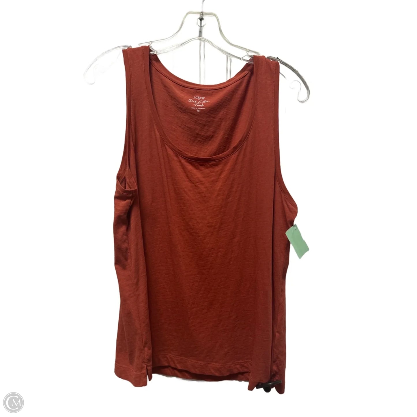Top Sleeveless Basic By J. Crew In Orange, Size: M