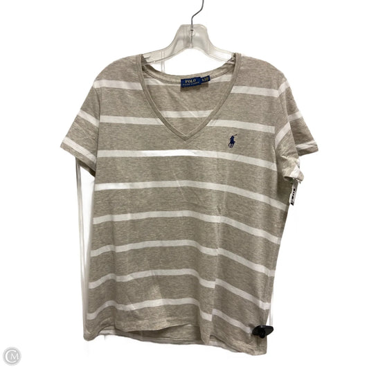 Top Short Sleeve By Ralph Lauren In Striped Pattern, Size: Xl