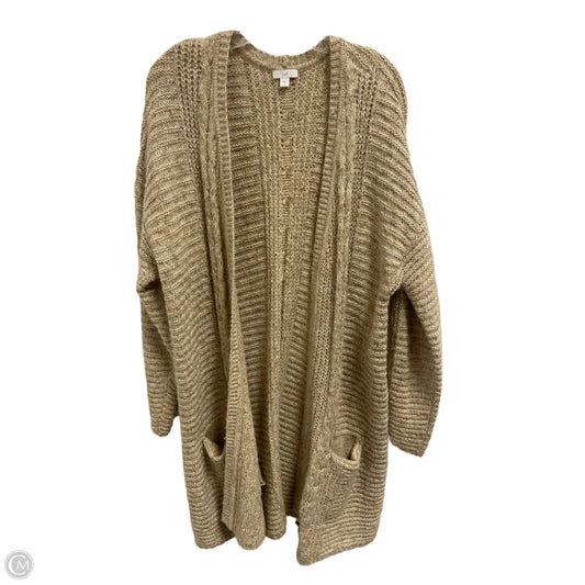 Sweater Cardigan By J. Jill In Taupe, Size: L