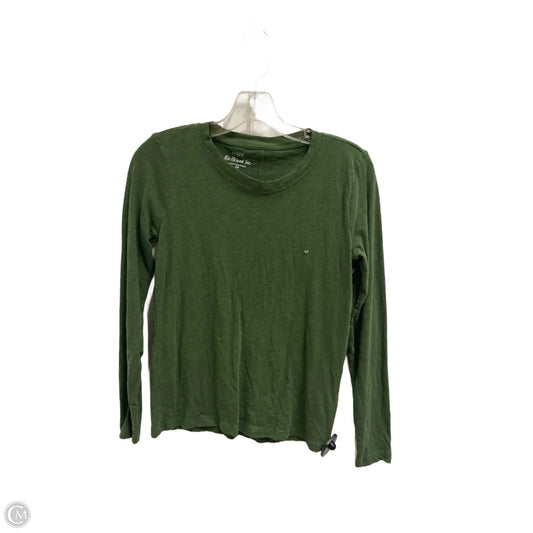 Top Long Sleeve Basic By J. Crew In Green, Size: Xs