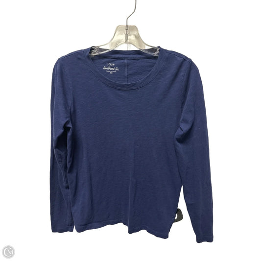 Top Long Sleeve Basic By J. Crew In Blue, Size: Xs