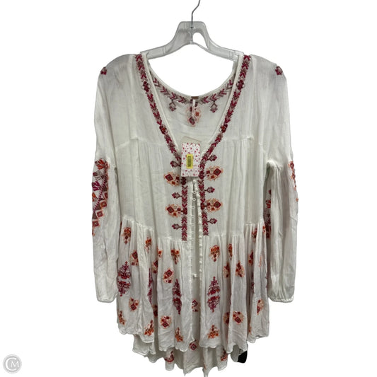 Tunic Long Sleeve By Free People In White, Size: Xs