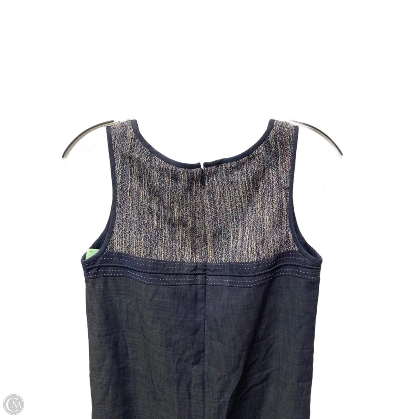 Dress Casual Short By Etcetra In Blue Denim, Size: S