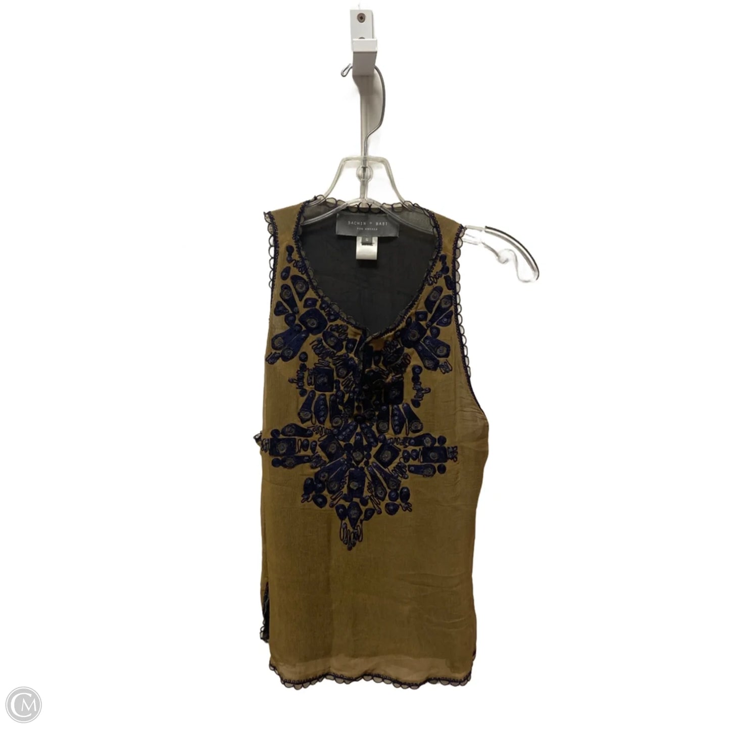 Top Sleeveless By Sachin & Babi In Brown, Size: Sp