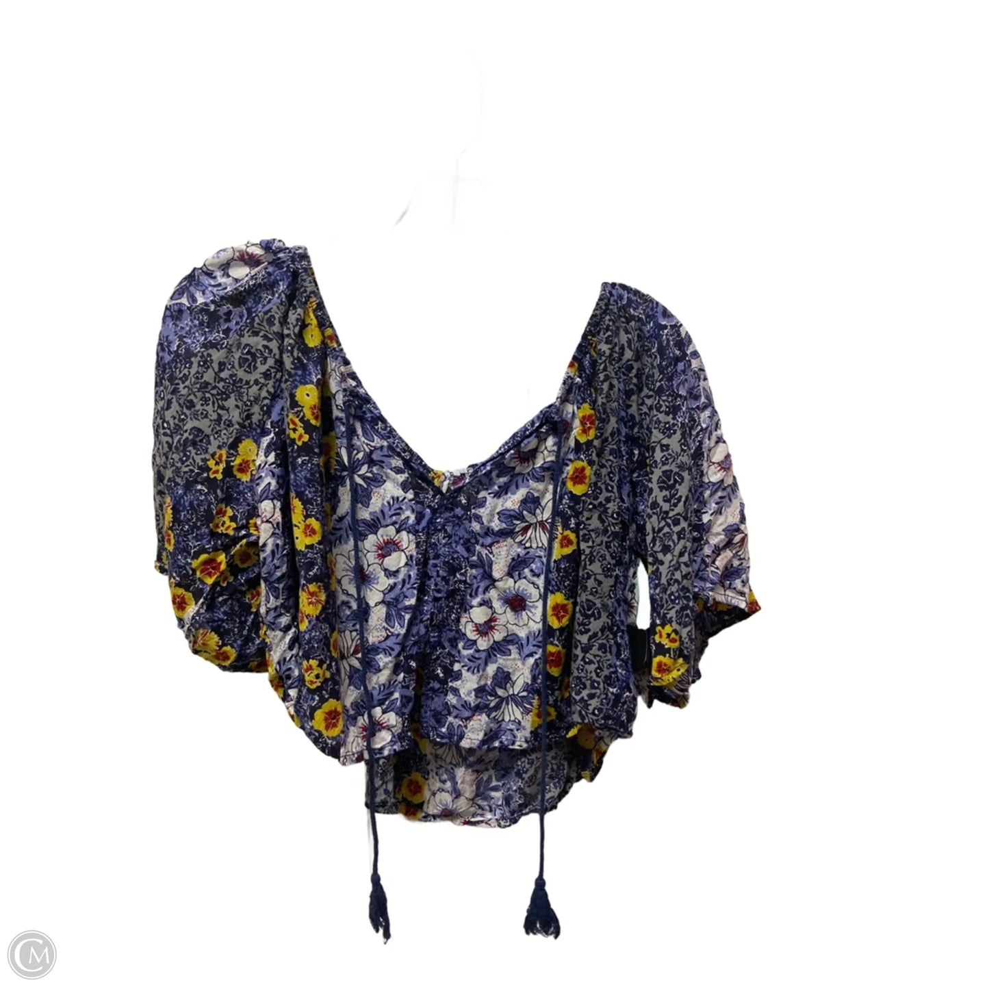 Top Short Sleeve By Lulus In Blue, Size: S