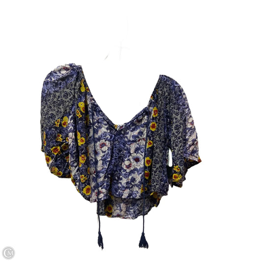 Top Short Sleeve By Lulus In Blue, Size: S