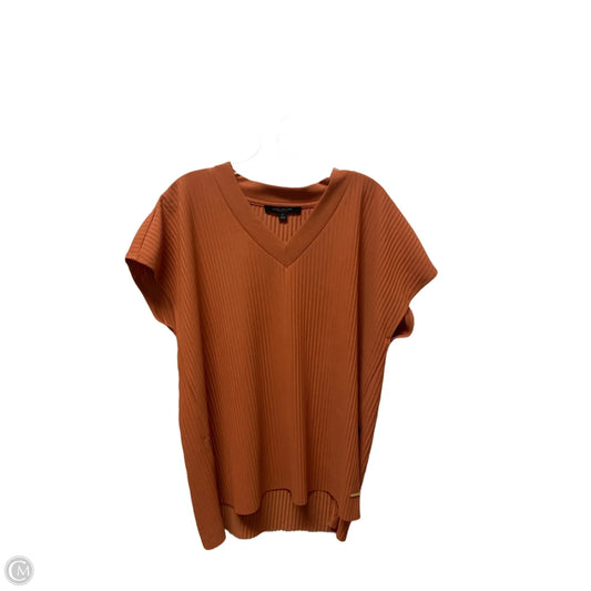 Top Short Sleeve By Marc New York In Orange, Size: M