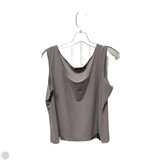 Top Sleeveless By Clothes Mentor In Grey, Size: L