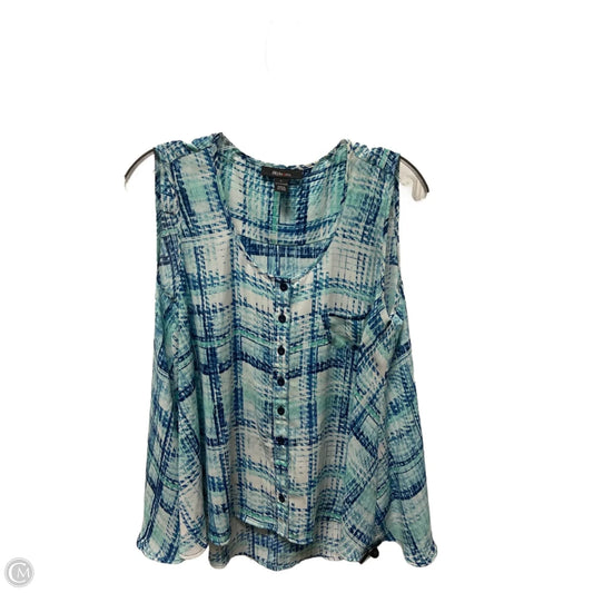 Top Sleeveless By Style And Company In Blue, Size: L