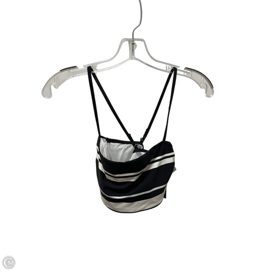 Swimsuit Top By Lauren By Ralph Lauren In Black & White, Size: S