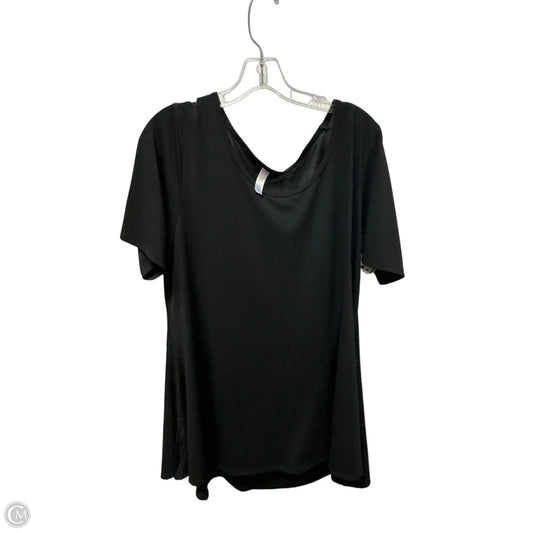 Top Short Sleeve By Lularoe In Black, Size: 2x