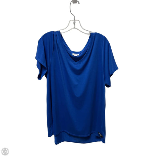 Top Short Sleeve By Lularoe In Blue, Size: 2x