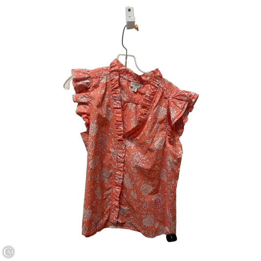 Top Sleeveless By J. Crew In Coral, Size: M