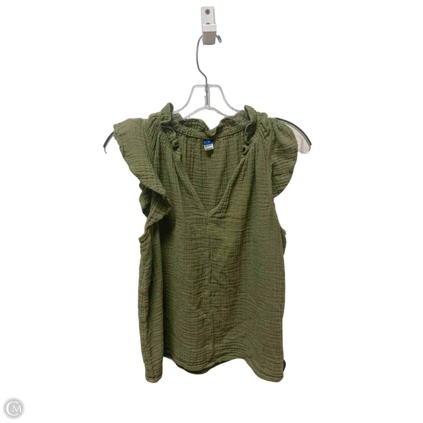 Top Sleeveless By Old Navy In Green, Size: M