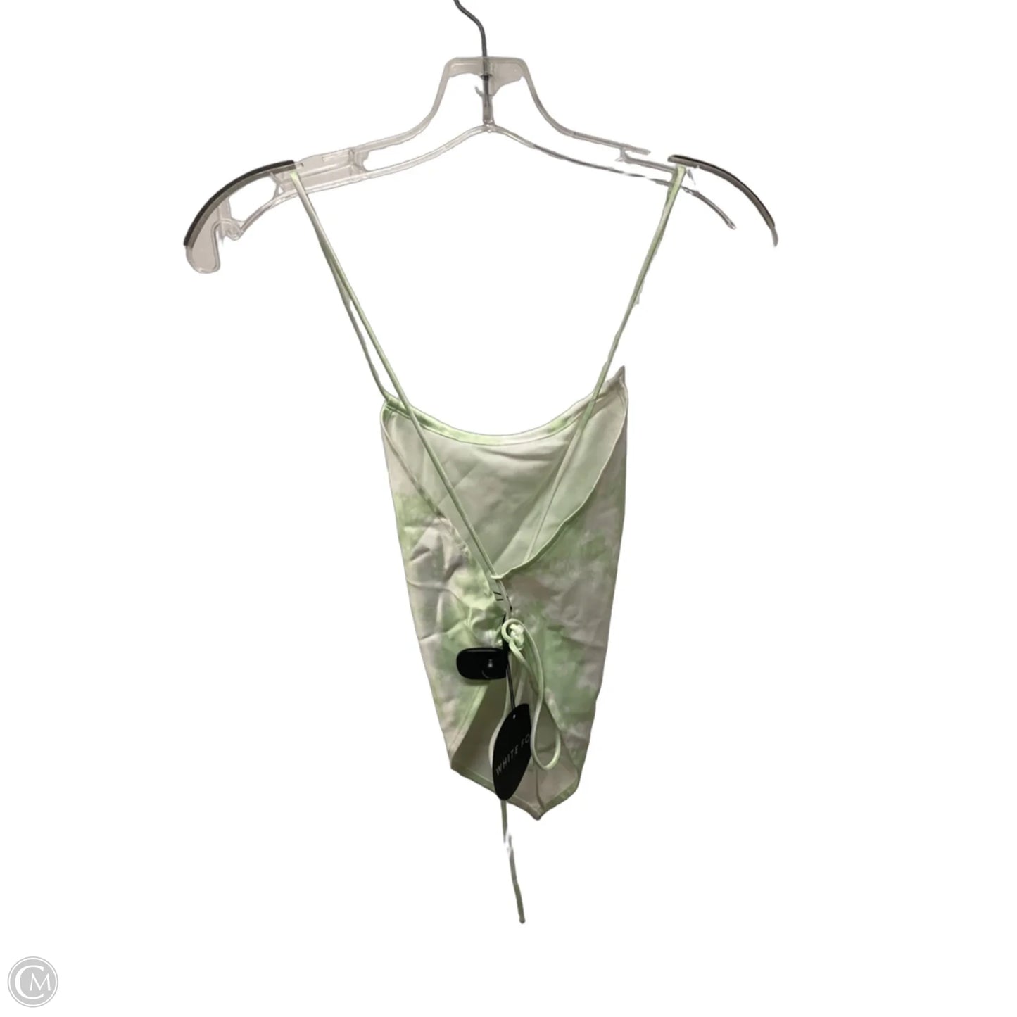 Top Sleeveless By White Fox In Green & White, Size: S