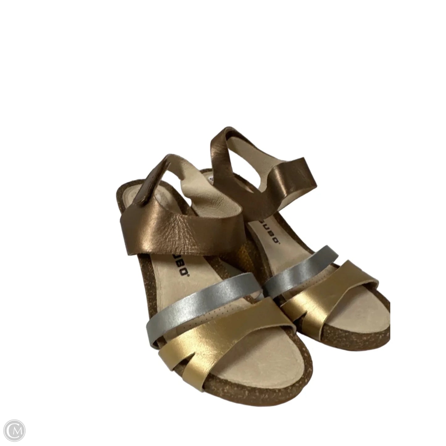 Sandals Heels Wedge By Clothes Mentor In Copper, Size: 8.5