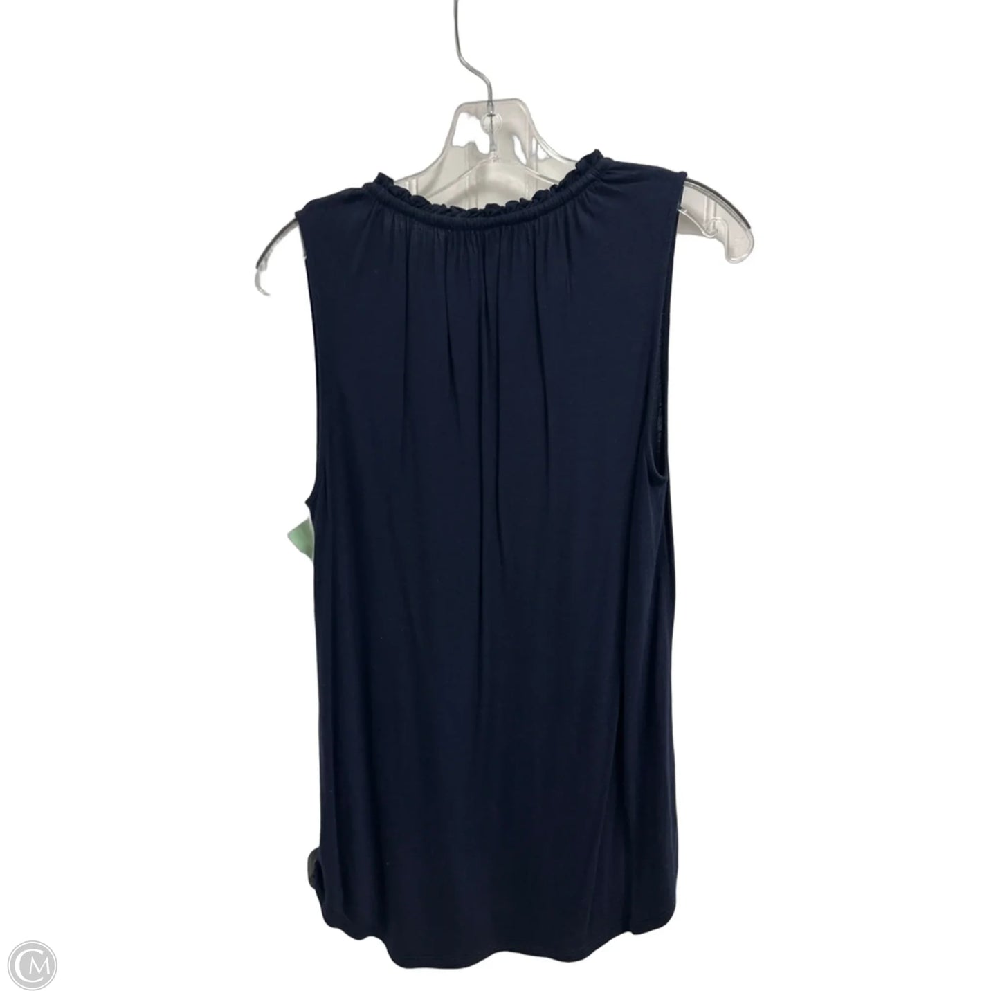 Top Sleeveless By Loft In Navy, Size: M