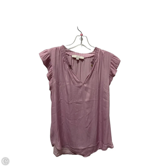 Top Sleeveless By Loft In Purple, Size: M