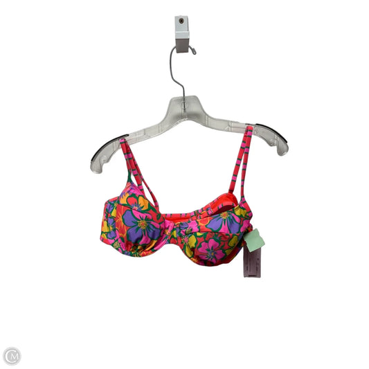 Swimsuit Top By Wild Fable In Tropical Print, Size: L