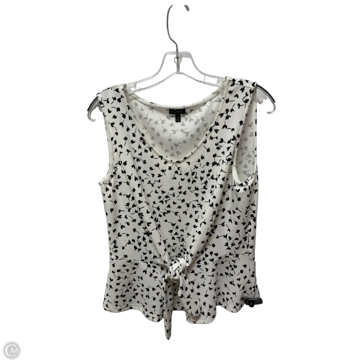 Top Sleeveless By Talbots In White, Size: M