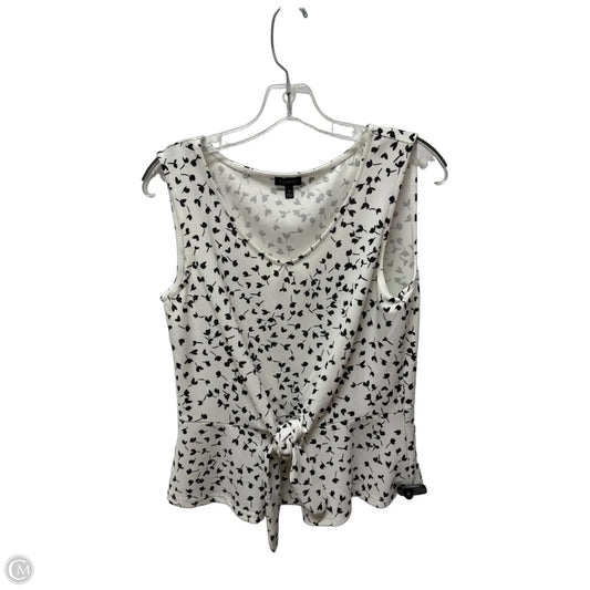 Top Sleeveless By Talbots In White, Size: M