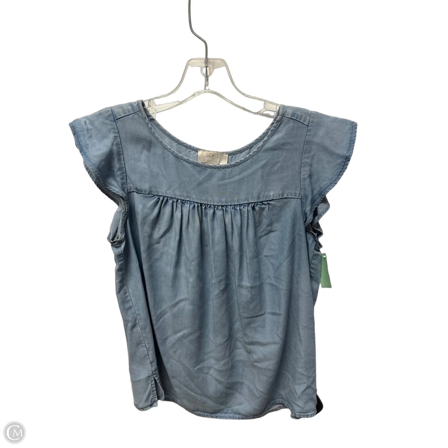 Top Sleeveless By Loft In Blue, Size: S